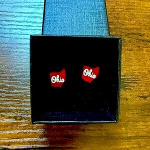Ohio State Red Earrings